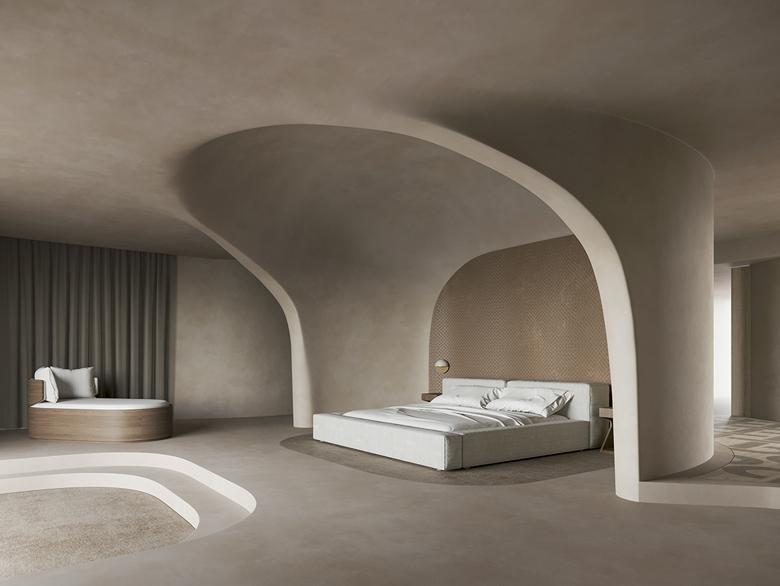 Interior design bedroom Qatar Palace general | Katty Schiebeck